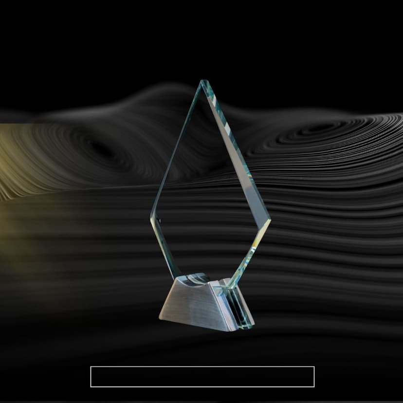 โล่รางวัลคริสตัล